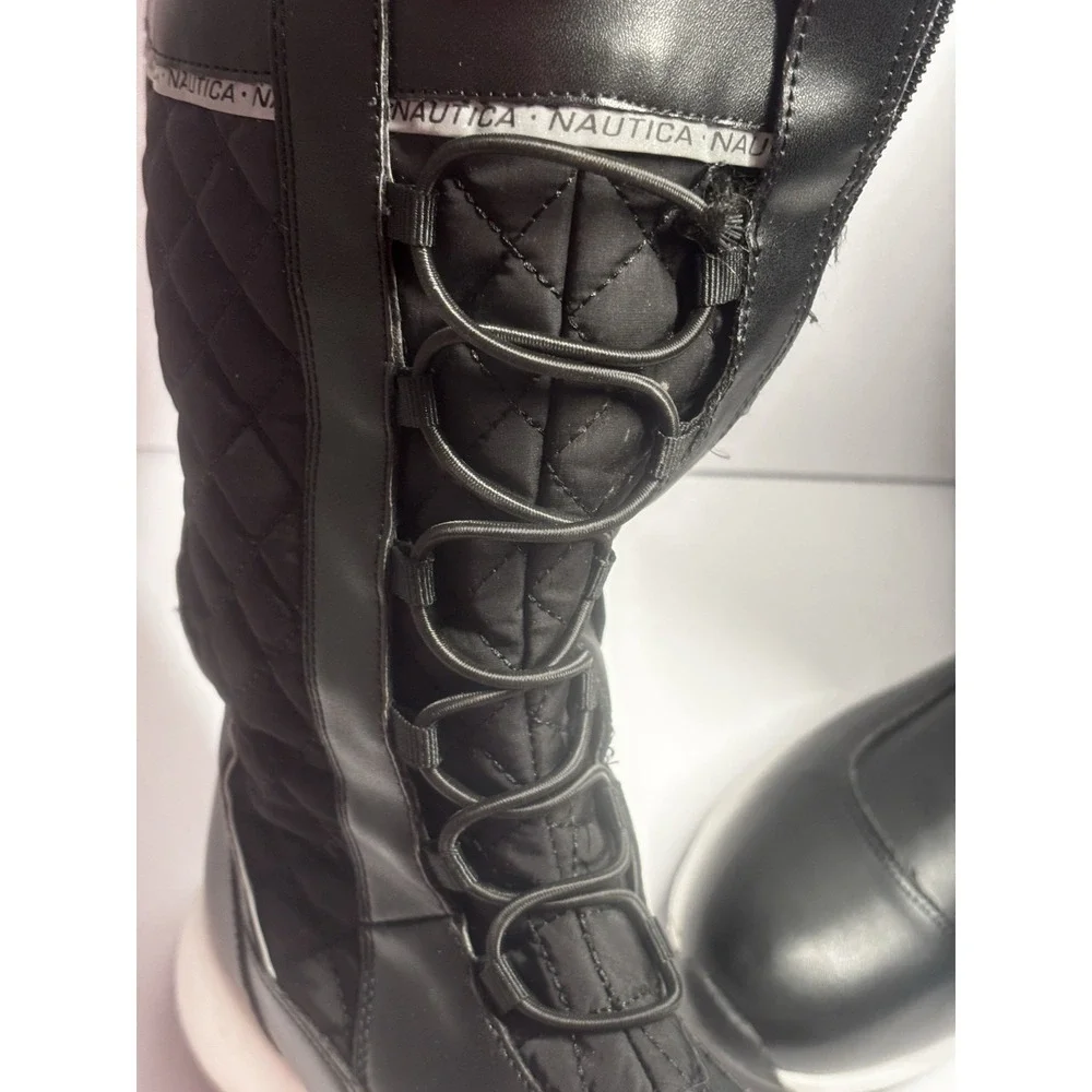 Nautica Everly Women's Boots 8.5 Everly Cold Weather Winter Artic Black‎